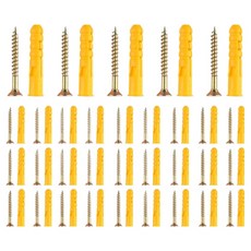 OON 노란색 크로커 플라스틱 확장 나사, 32개