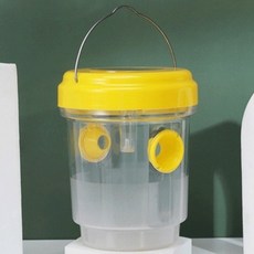 심플리굿 태양광 LED 벌 초파리 벌레 퇴치 트랩 도구 포충기 옐로우 1개, HY-1351