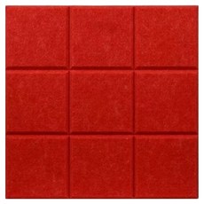 Toppia 吸音板 降噪隔音板, 紅色, 1個