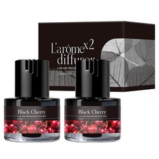 Larome 심지타입 차량용 디퓨저 120ml 2개입, 블랙체리, 1세트