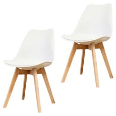 일상도구 인테리어 에펠 카페 식탁 의자, 화이트, 2개