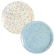 Polmarken Stella 17cm 圓盤 2件組, 白色, 藍色, 1套, 單品