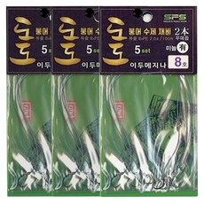 싸파 도도 붕어 수제 채비 이두메지나 미늘有, 5개입, 3개