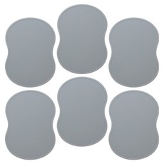 JR 直橫兩用矽膠筷匙架, 灰色, 6個