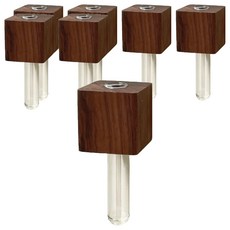 Dapaco 塑膠冰箱磁吸花瓶 7入, 黑胡桃木