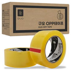 Guo 快遞包裝用OPP透明封箱膠帶 50m, 50個, 透明