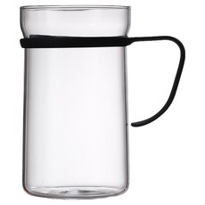 에지리 스텐 핏핸드 내열유리 머그컵 550ml, 클리어, 1개