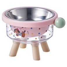 PASTEL PET 寵物 Clear Puppy 不鏽鋼碗 FREE(12 x 16 cm), 粉紅色, 1個