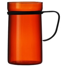 에지리 스텐 핏핸드 내열유리 머그컵 550ml, 엠버, 1개
