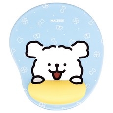 몰티즈 쿠션 마우스패드, 스카이블루, 1개