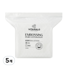 비타할로 엠보싱 순면 화장솜, 800매입, 5개