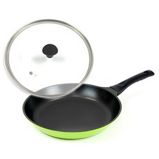 키친아트 국산 뉴본 다이아몬드 2종 프라이팬 + 유리뚜껑 세트, 28cm, 1개