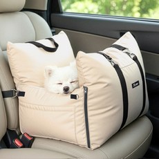 Leto 狗狗高級防水分離式汽車座椅, 1個, 象牙白