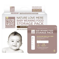 NATURE LOVE MERE 一次性副食品儲存袋 200ml, 30入, 1個