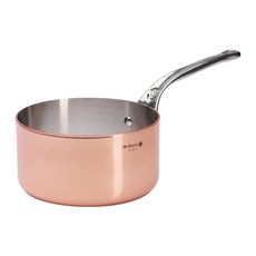de Buyer 畢耶 頂級契合銅鍋不鏽鋼柄系列 單柄調理鍋, 1個, 14cm, 玫瑰金