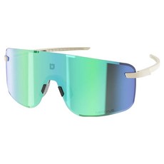 ULac Visual 超輕量跑步自行車護目鏡 鏡面變色運動太陽眼鏡 18g, 1個, 米白色(鏡框), 加速藍(鏡片)