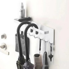 Make Mine 玄關磁吸式雨傘架 免打孔多用途掛架, 白色, 1個