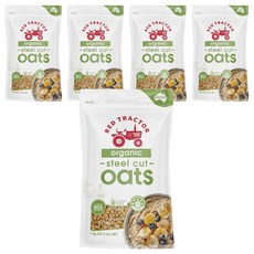 RED TRACTOR 紅色拖拉機 ORGANIC鋼切全穀燕麥粒, 1kg, 5個