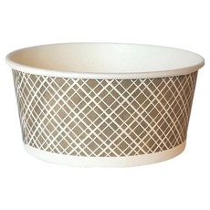 Iroul生活 圓形印花紙碗 米色 520ml, 100個, 1入