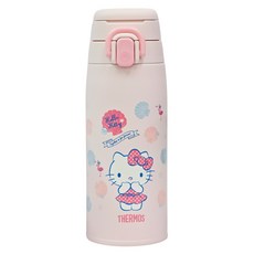 THERMOS 膳魔師 真空保溫瓶 JOS-550KT-SS, Hello Kitty 夏日貝殼篇, 1個, 550ml