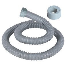 YNET 水槽軟管120cm + 防臭蓋套組, 灰色, 1套