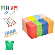 Mints Mom 骨牌積木遊戲 120p 100 x 100 x 150 mm, 混合顏色, 1個