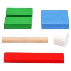 Mints Mom 骨牌積木遊戲 機制4件組 20 x 43 x 8 cm, 混合色, 1套