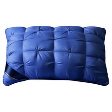 Smile Ggaebee 輕盈柔軟一體式雲朵枕芯 700g, 藍色單人 高款1, 1個