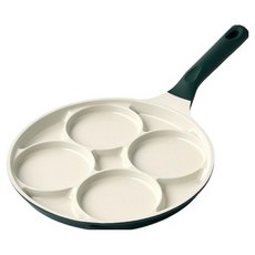 Modern House La Forêt 電磁爐兩用抗菌陶瓷塗層4格雞蛋煎鍋, 1個, 27cm