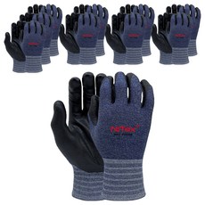 NiTex 碳纖維 NBR 泡棉塗層 高級觸控手套 L NCT-PG500, 藍色, 10個