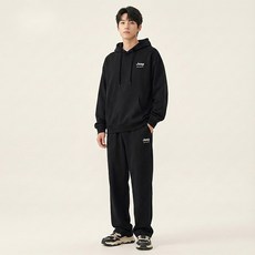 Jeep 男女通用休閒寬鬆Oversize連帽大學T上衣 下身