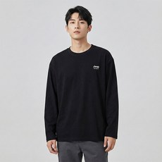 지프스피릿 남녀공용 긴소매 심플스타일 코튼 티셔츠