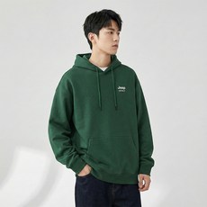 Jeep 男女通用時尚大口袋連帽T恤