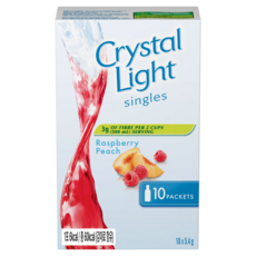 크리스탈라이트 라즈베리 피치 아이스티분말, 5.4g, 1개, 10개입