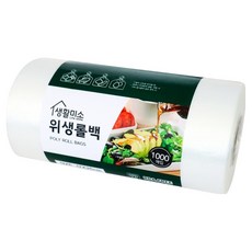 생활미소 위생롤백 17 x 25 cm, 소(S), 1개, 1000개입