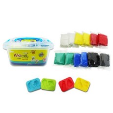 글로벌이지 실속형2 둥둥 아키 클레이 50g x 6종 x 2p + 몰드 4종 세트, 1세트