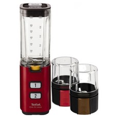 테팔 클릭앤테이스티 미니 유리 블렌더 레드, BL142GKR