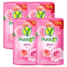 PARROT 植物系列 玫瑰香皂, 4入, 105g