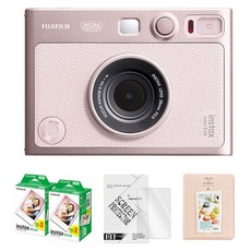 인스탁스 미니EVO 즉석카메라 젠틀로즈 + 미니필름 40p + 액정보호필름 + 2단 앨범 랜덤발송 세트, 1세트