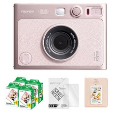 인스탁스 미니EVO 즉석카메라 젠틀로즈 + 미니필름 80p + 액정보호필름 + 2단 앨범 랜덤발송 세트, 1세트