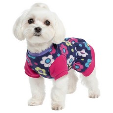 Pet Body Lab 寵物紫色花朵連身裙, 混合色, 1個