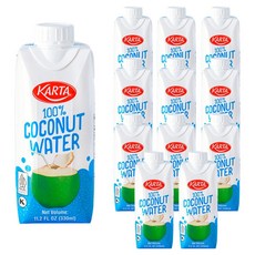 KARTA 100% 椰子水, 12個, 330ml