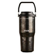 TKK 悅界雙飲口保溫拎拎杯 純鈦, 鈦曜黑, 1個, 700ml