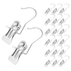 월드크린 외집게 논슬립 옷걸이, 화이트, 20개