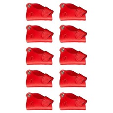 LEON 一鍵式鐵桿頭套 GNKACC02, 紅色, 10個