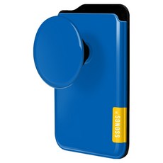 쏭스디자인 톡홀더 3카드팩 일체형 컬러라벨 뉴컷팅핏 맥세이프 카드지갑, 19 비비드블루, 1개