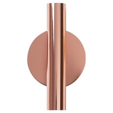 Morningscent 納骨塔裝飾 奉安堂 追思 金屬雙面膠 壁掛式迷你人造花瓶 圓形 2入, 玫瑰金