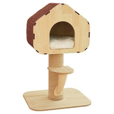칠시 고양이 트리홍 클라이밍 캣타워 소형, 브라운, 1개