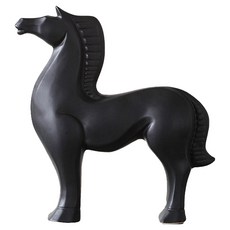 Souplace 極簡風馬匹室內裝飾品 S261-0007BS, 黑色