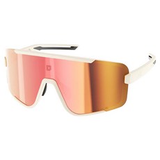 ULac HOKO 跑步自行車鏡面變色太陽眼鏡, 米白色 + 拉力紅, 1個